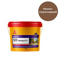 Sikacryl®-123 Window VT, 7 кг, Темно-коричневый оконный герметик акриловый для внутренних работ, ведро – ТСК Дипломат